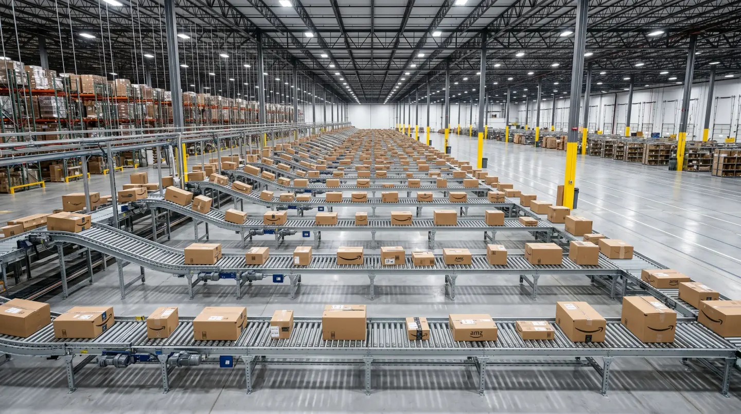 Material handling conveyor system installed in a Central PA warehouse