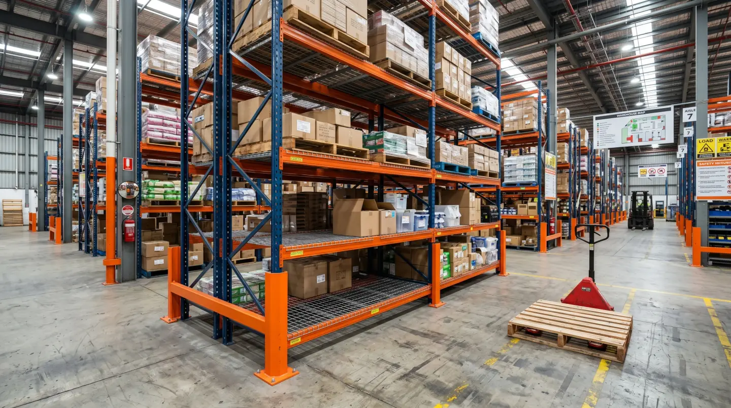 Material handling equipment and warehouse accessories in a Central PA warehouse